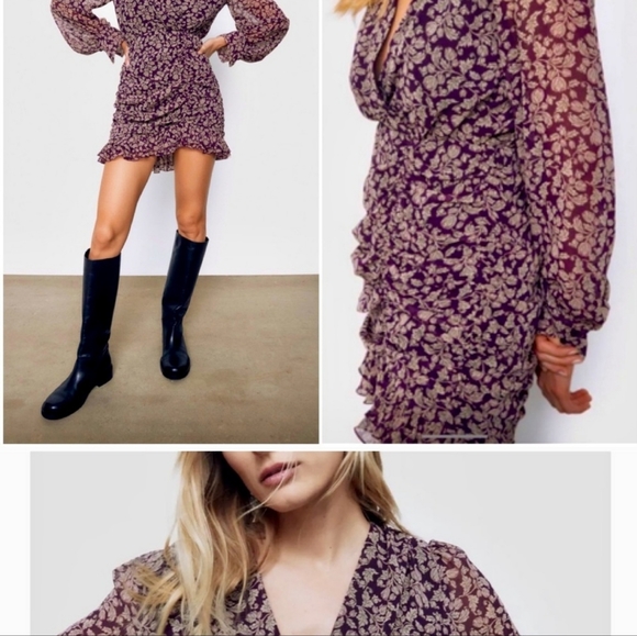 Zara Dresses & Skirts - Zara Women's long-sleeve mini dress Large